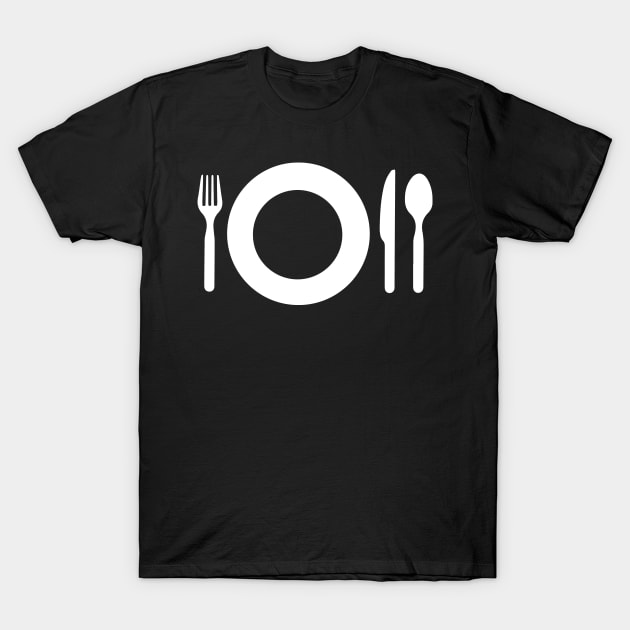 Eat Fork Knife T-Shirt by Shirtbubble